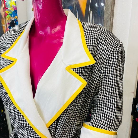 Vintage Houndstooth Dress- Plus-size - Picture 2 of 9